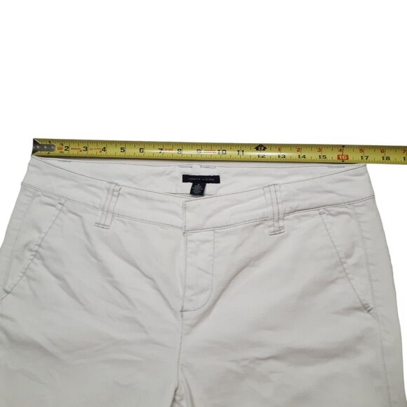 Tommy Hilfiger Jeans Womens 10 White Y2K Crop Straight Stretch Mid Rise Logo - Picture 2 of 15